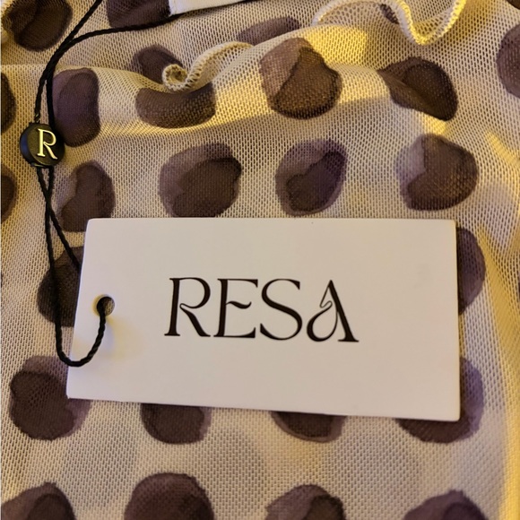 Resa- SAVANNAH MINI DRESS IN ECLIPSE | Polka Dot Sleeveless Dress - Picture 7 of 7